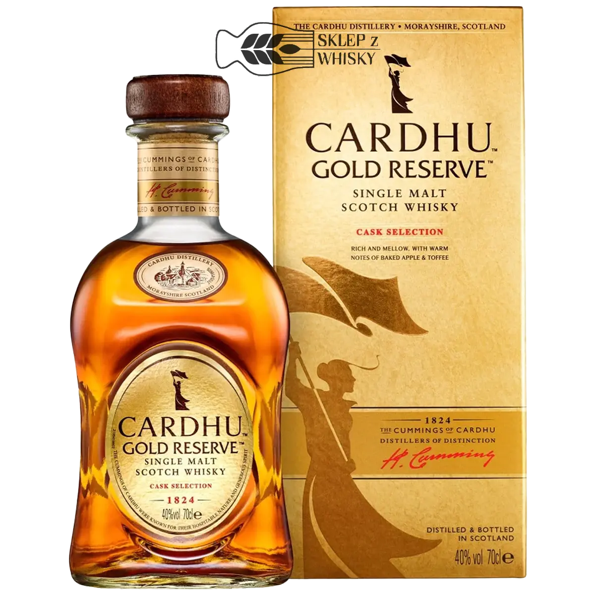 Cardhu Gold Reserve - szkocka whisky single malt z regionu Speyside, 700 ml w pudełku