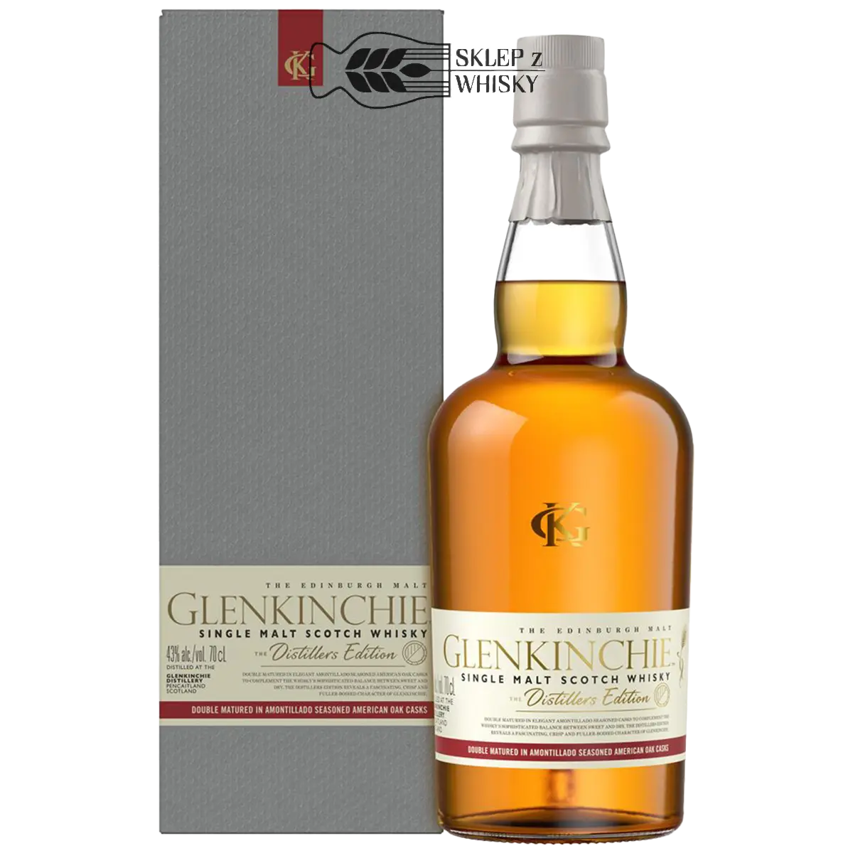 Glenkinchie Distillers Edition 2022 szkocka whisky single malt, 700 ml, w pudełku