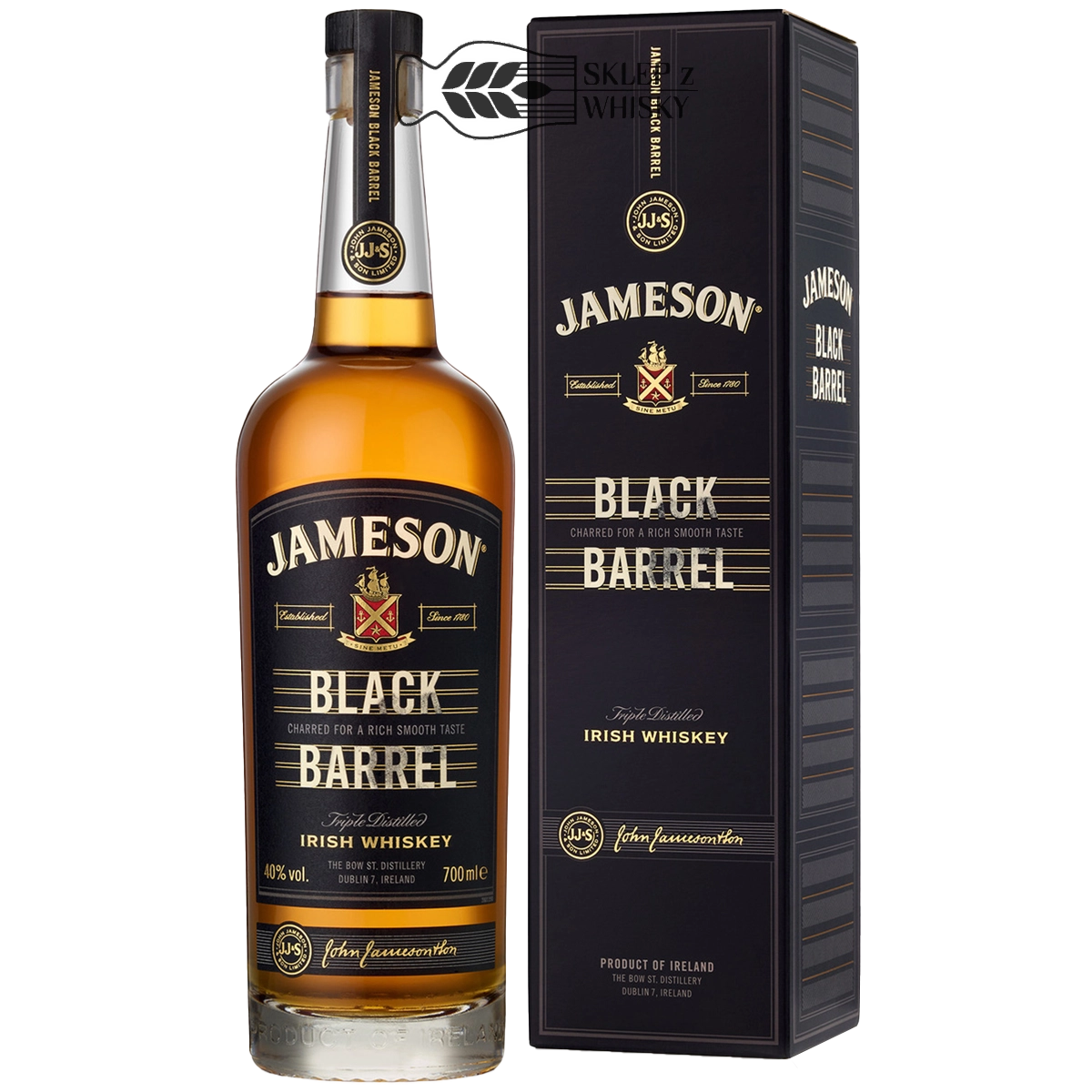 Jameson Black Barrel - irlandzka whisky blended, 700 ml, w pudełku.
