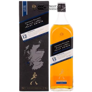 Johnnie Walker Black Label Islay Origin 12-letnia whisky blended malt 700 ml, pudełko