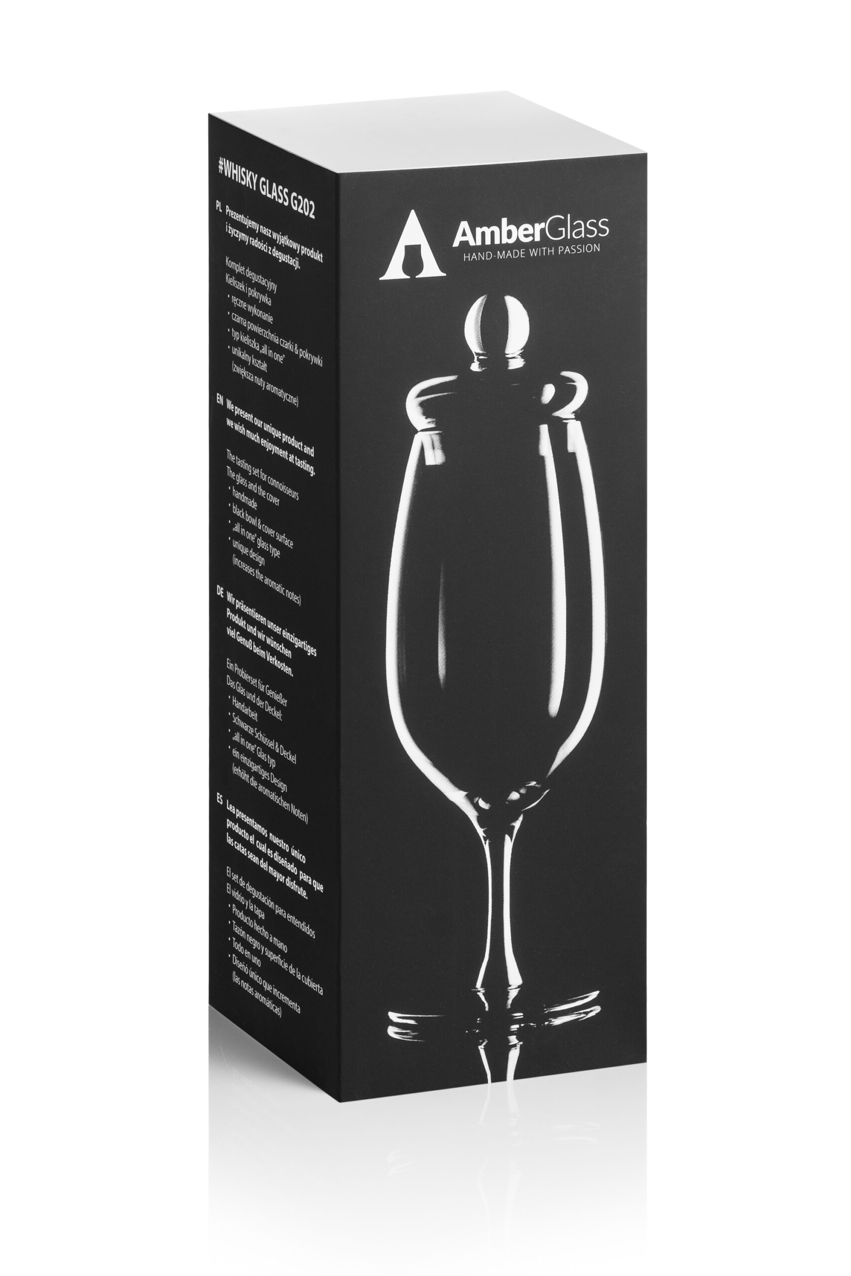 Kieliszek do degustacji whisky G202 marki Amber Glass w pudełku