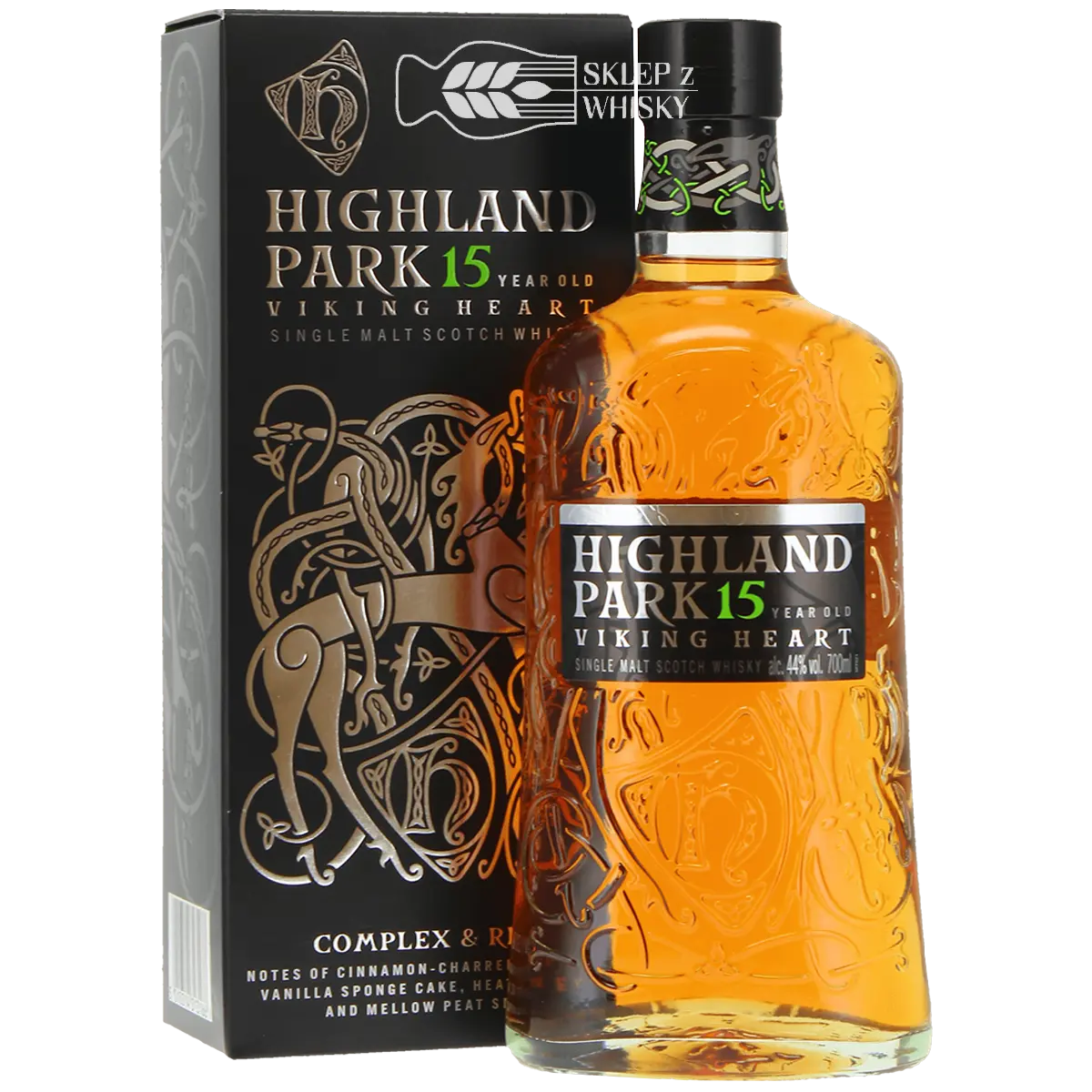 Highland Park 15-letnia szkocka whisky single malt, wypust z 2023 roku, 700 ml w pudełku.