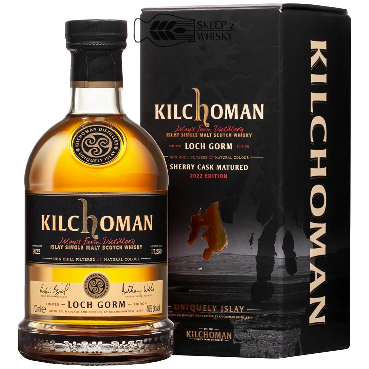Kilchoman Loch Gorm 2022 - szkocka whisky single malt z regionu Islay, 700 ml, w pudełku