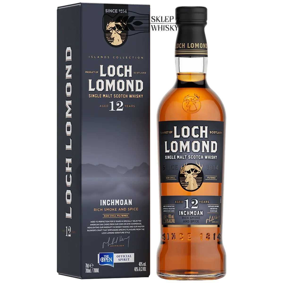 Inchmoan 12-letnia szkocka whisky single malt z regionu Highlands, 700 ml, w pudełku