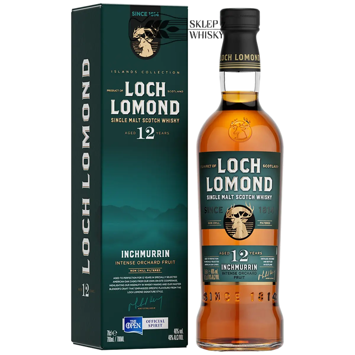 Inchmurrin 12-letnia szkocka whisky single malt, 700 ml, w pudełku