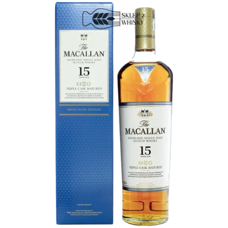 Macallan 15 YO Triple Cask Matured - szkocka whisky single malt z regionu Speyside, 700 ml, w pudełku
