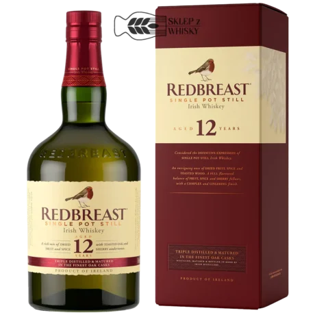Redbreast 12 letnia irlandzka whiskey single pot still, 700 ml, w pudełku