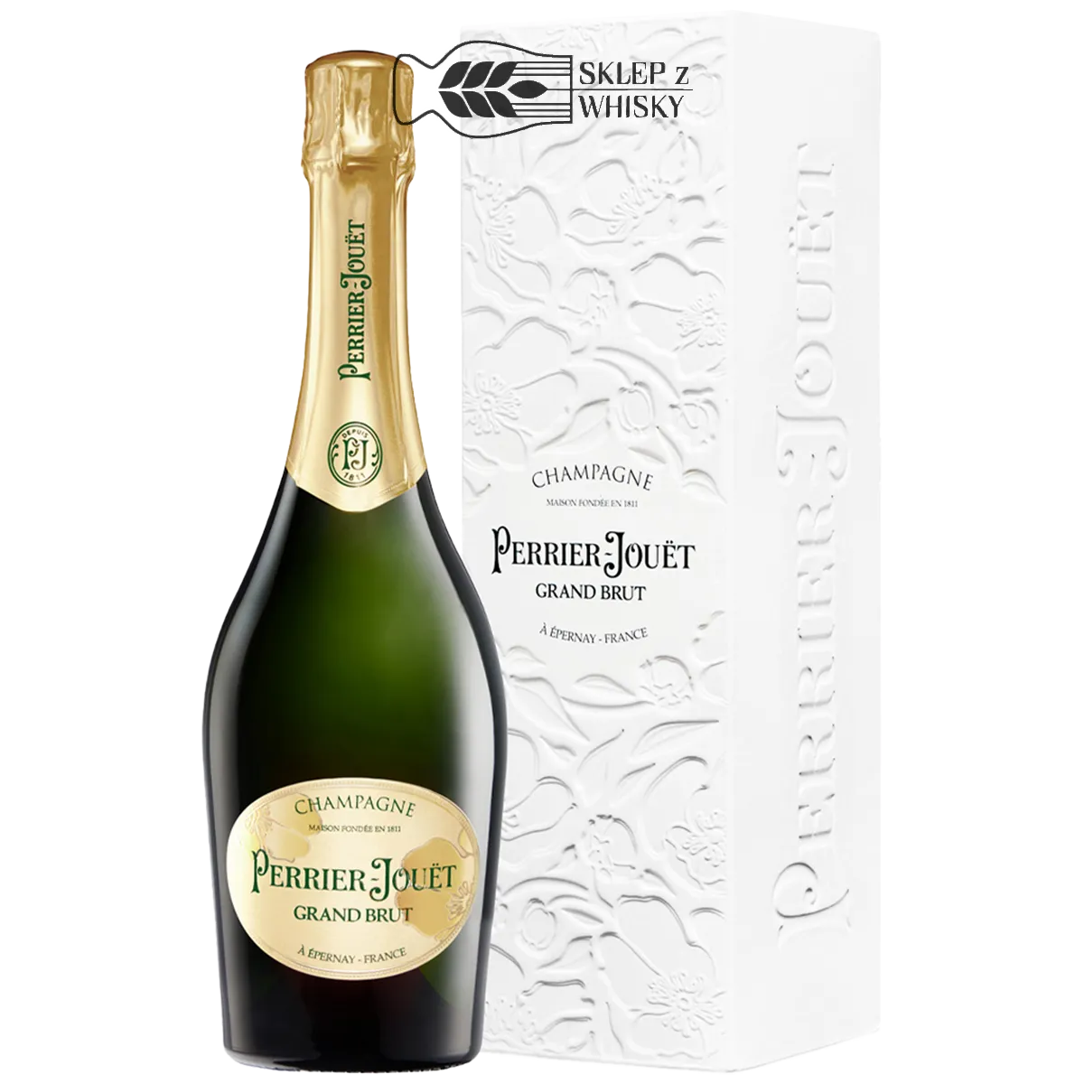 Perrier Jouet Grand brut - szampan biały wytrawny, 750 ml, w pudełku