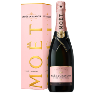 Moet & Chandon Rose Imperial — Francuskie wino musujące, szampan, 750 ml z pudełkiem