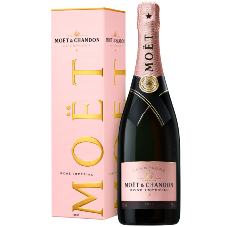 Moet & Chandon Rose Imperial — Francuskie wino musujące, szampan, 750 ml z pudełkiem
