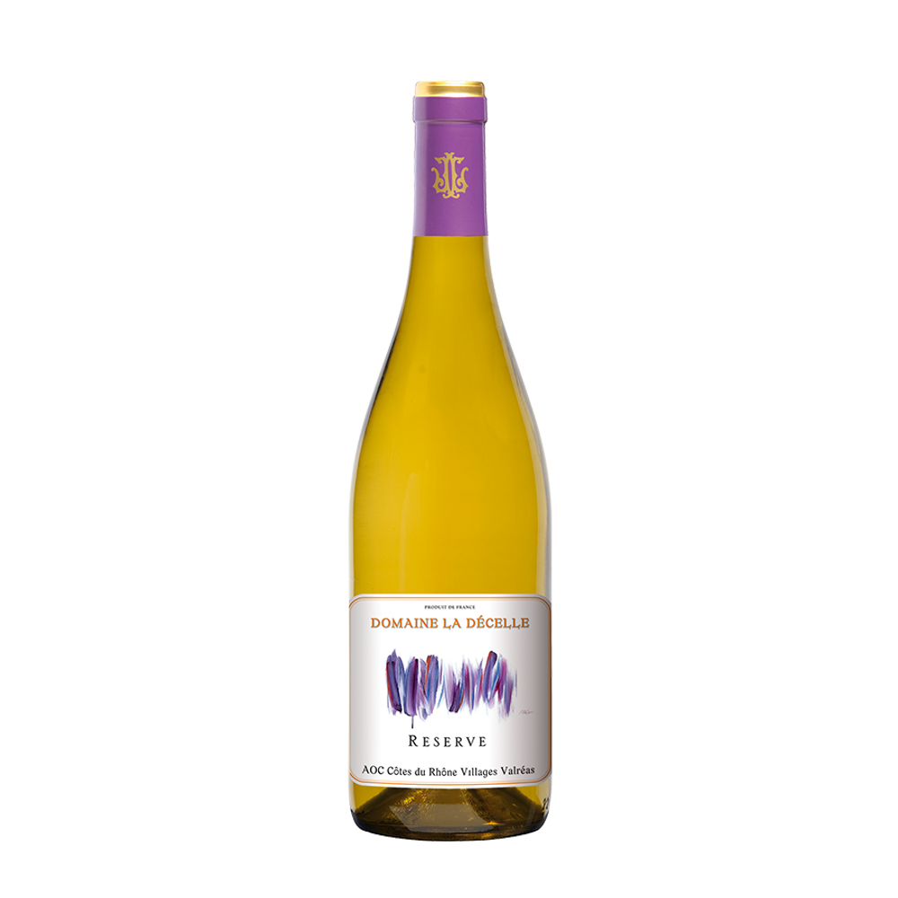 Lavau La Decelle Blanc — Francuskie, białe, wytrawne wino, butelka 750 ml
