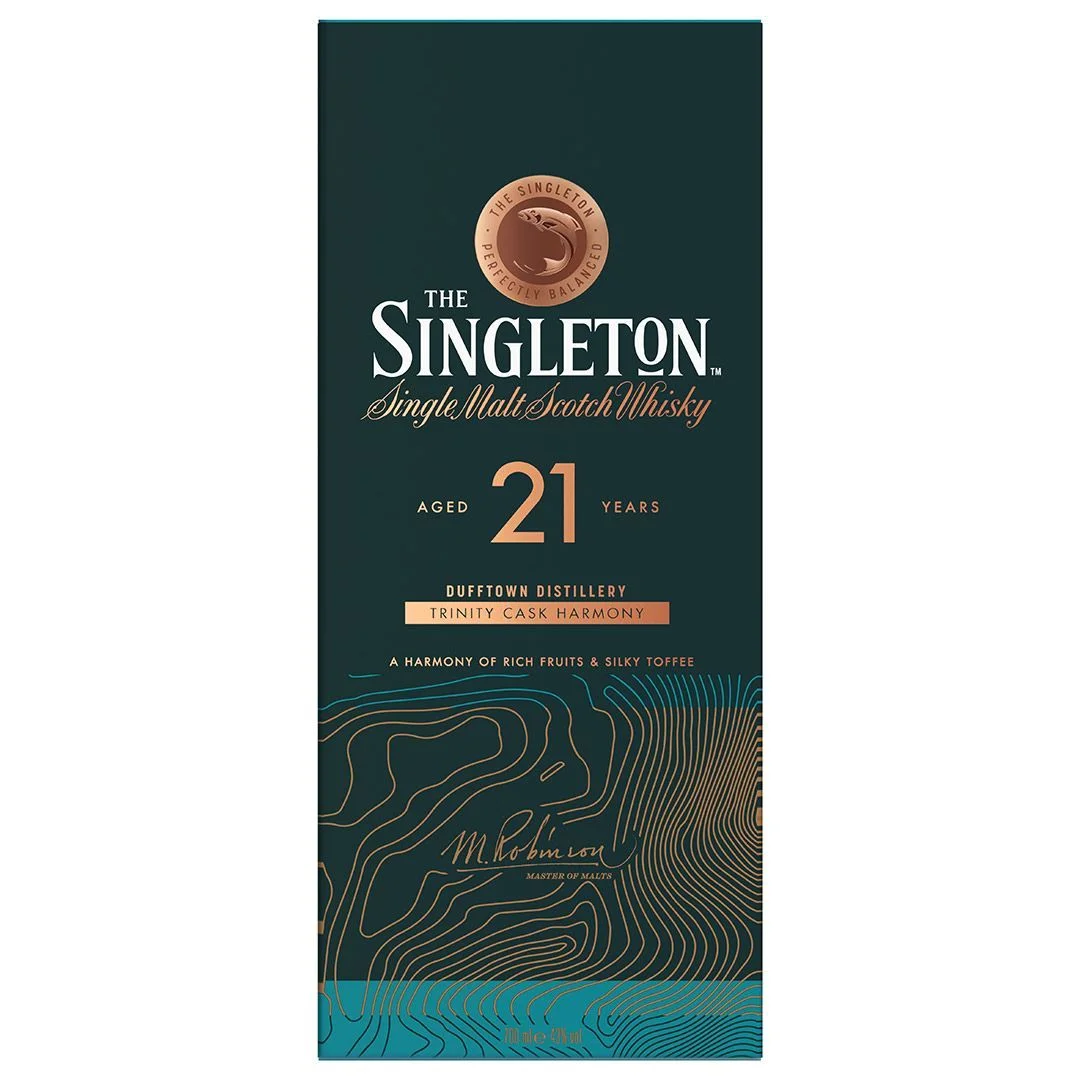 Singleton of Dufftown 21 YO Trinity Cask Harmony - szkocka whisky single malt, z regionu speyside, 700 ml, w pudełku