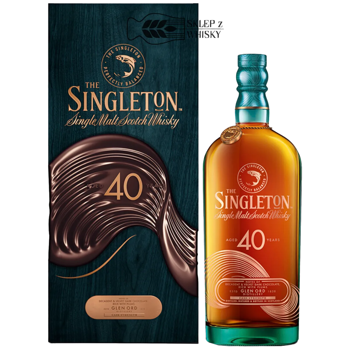 Singleton of Glen Ord 40 letnia szkocka whisky single malt z regionu Speyside, 700 ml, w pudełku