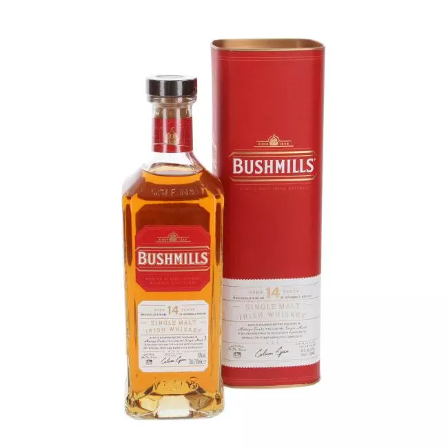 Bushmills 14-letnia irlandzka whiskey single malt, 700 ml, w pudełku